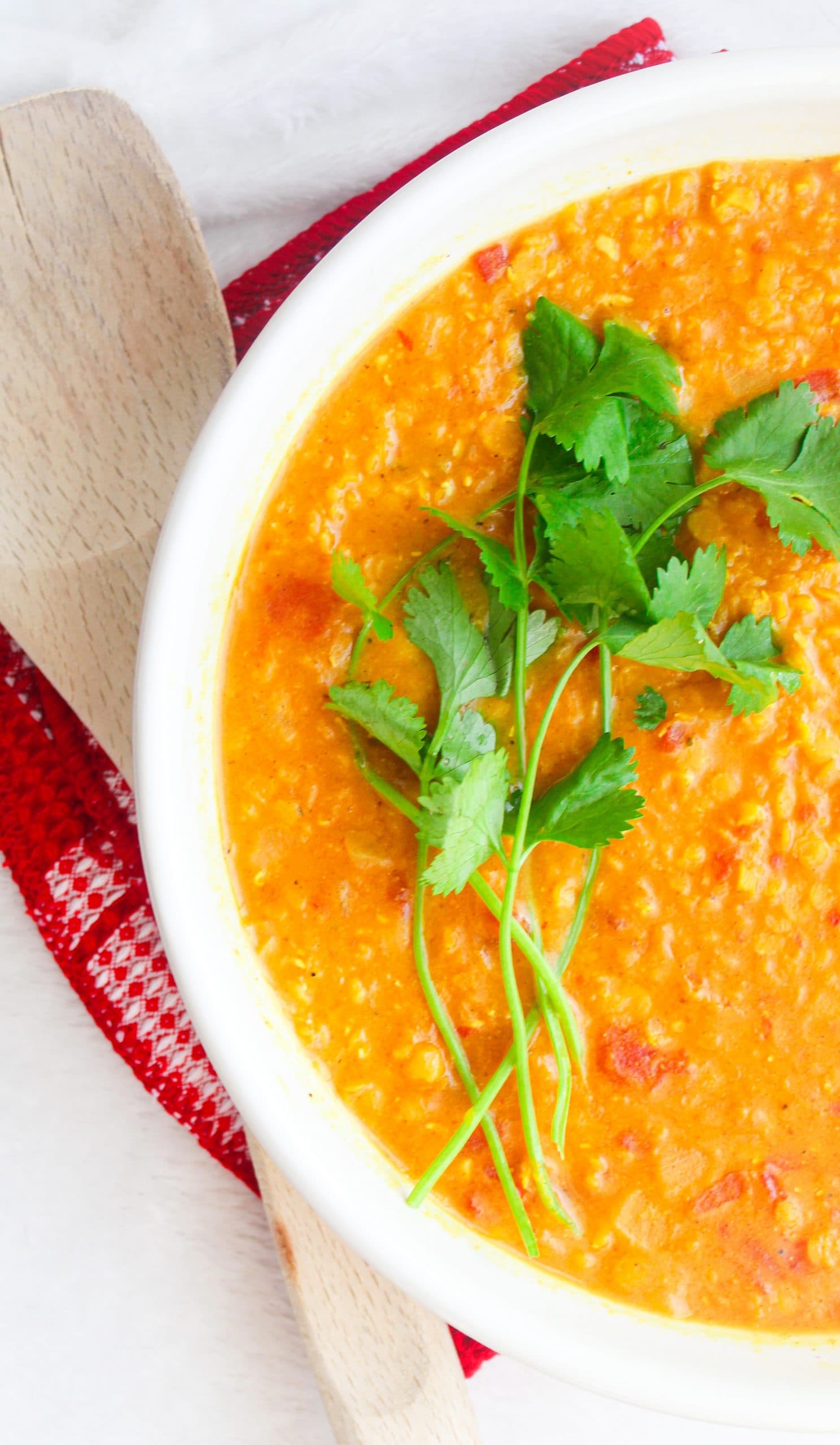 One-Pot Red Lentil Curry with Coconut Milk
