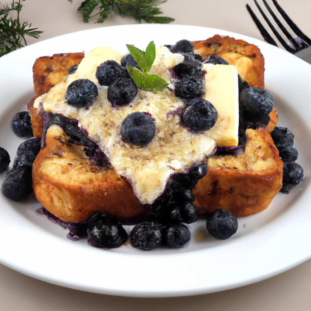 Maple-Glazed Berry and Goat Cheese Stuffed French Toast