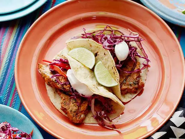 Chipotle-Lime Marinated Pork Tacos with Quick Slaw