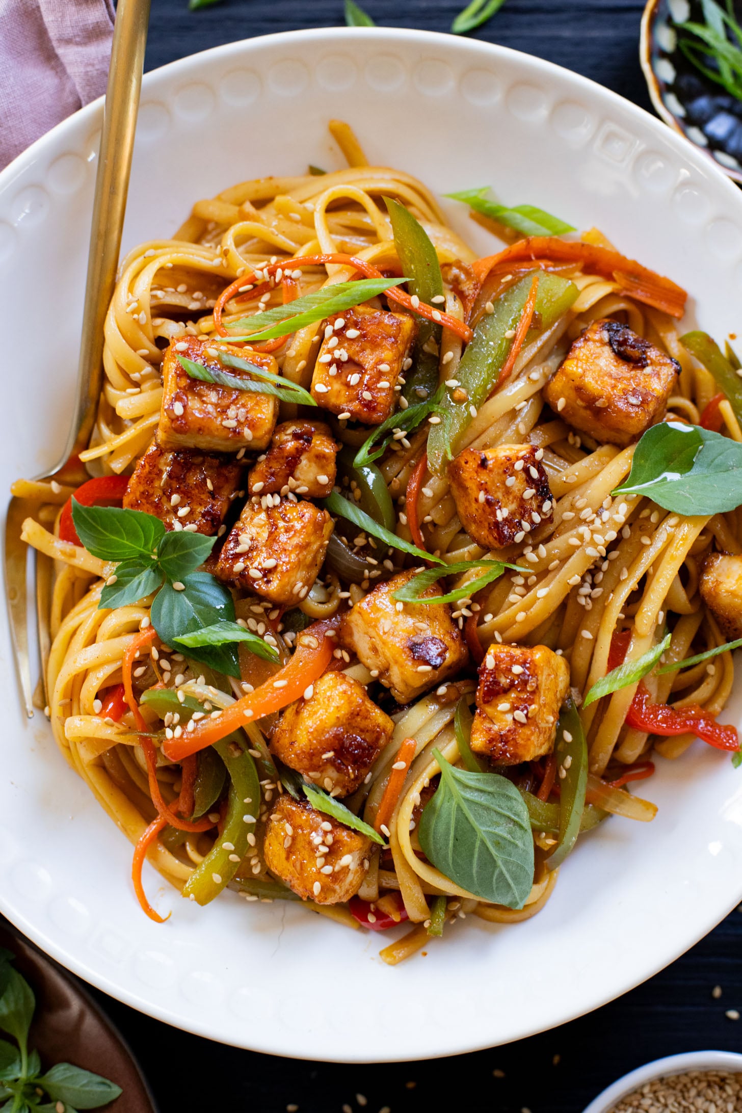 Coconut-Cumin Noodle Stir-Fry with Tofu