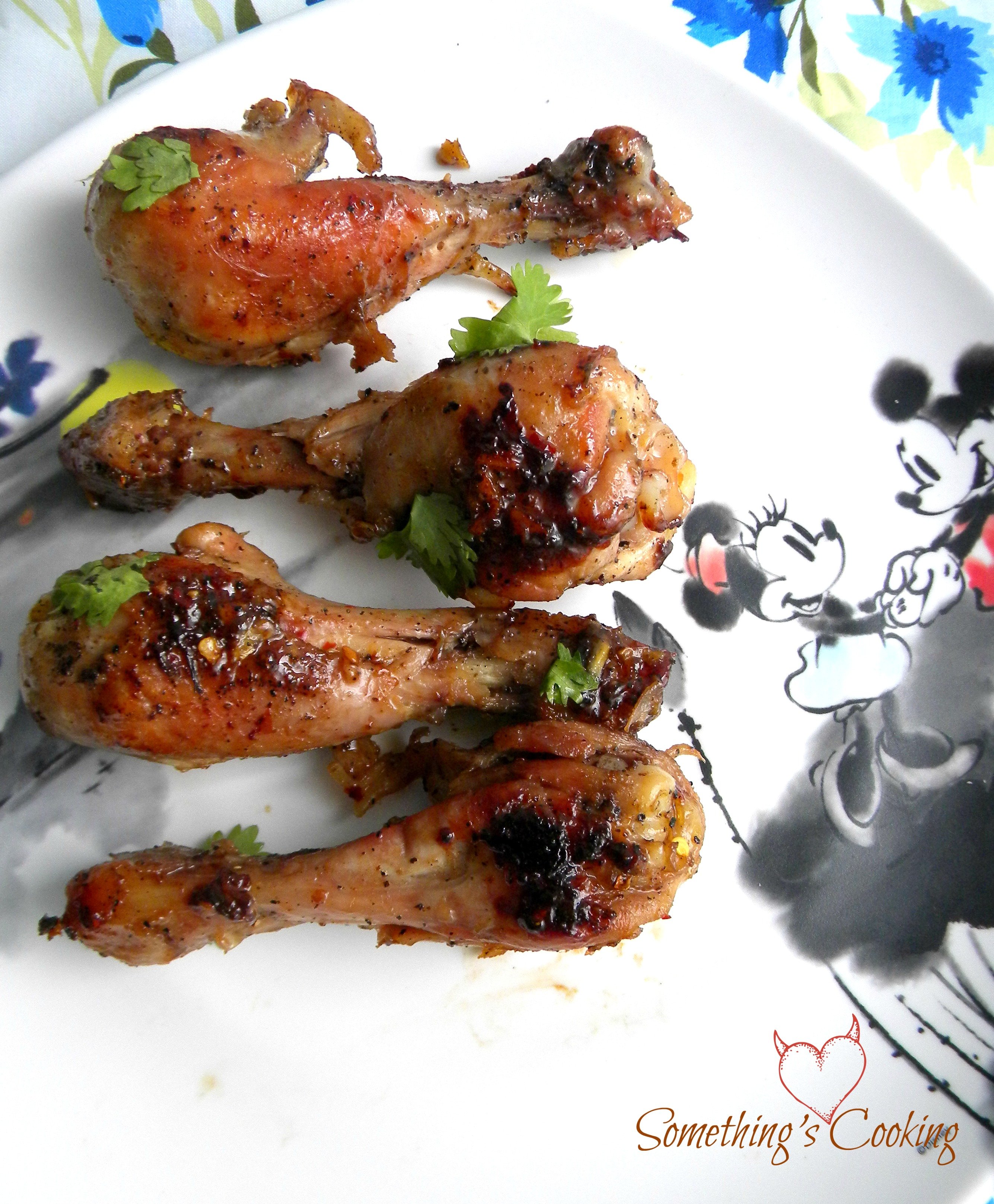 Soy-Ginger Glazed Chicken Drumsticks
