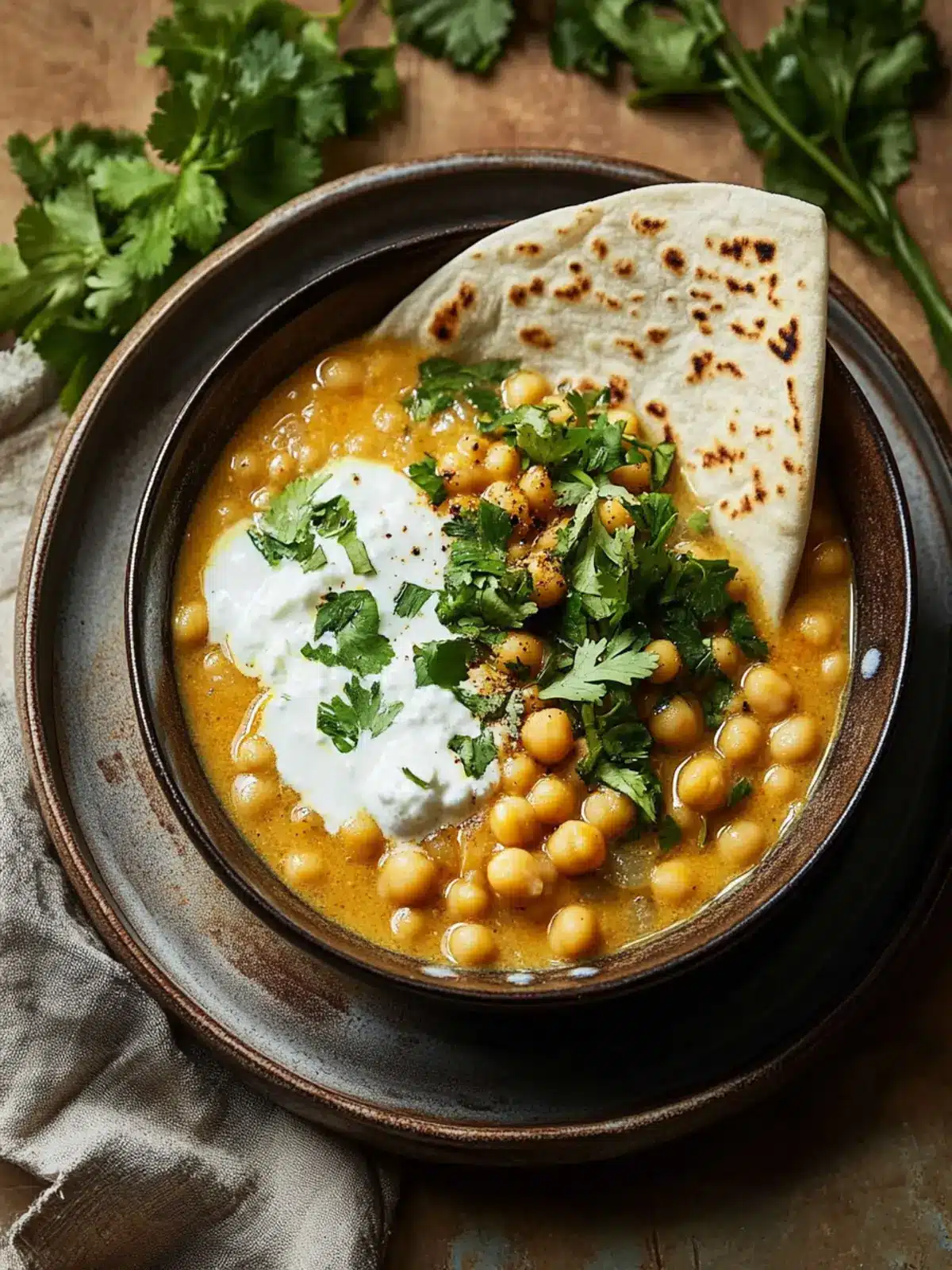 Chickpea and Radish Stew with Cumin Yogurt