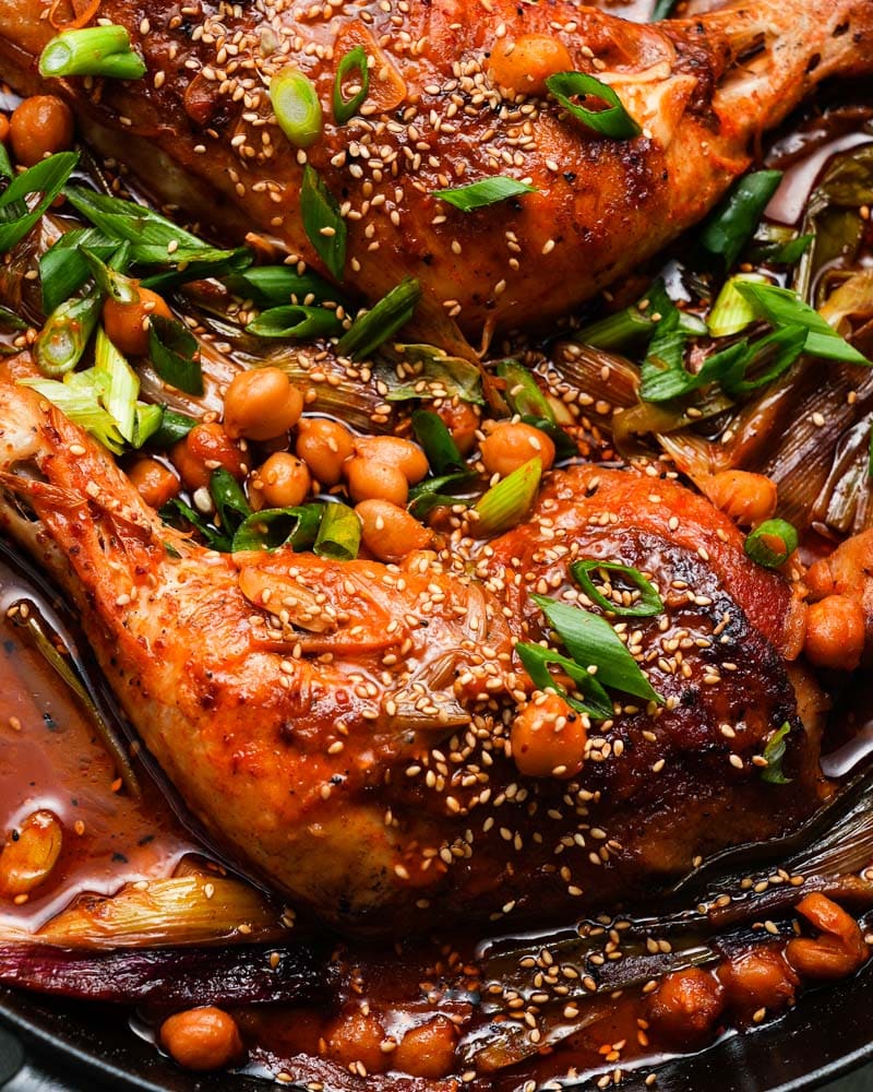Honey-Gochujang Braised Chicken Thighs