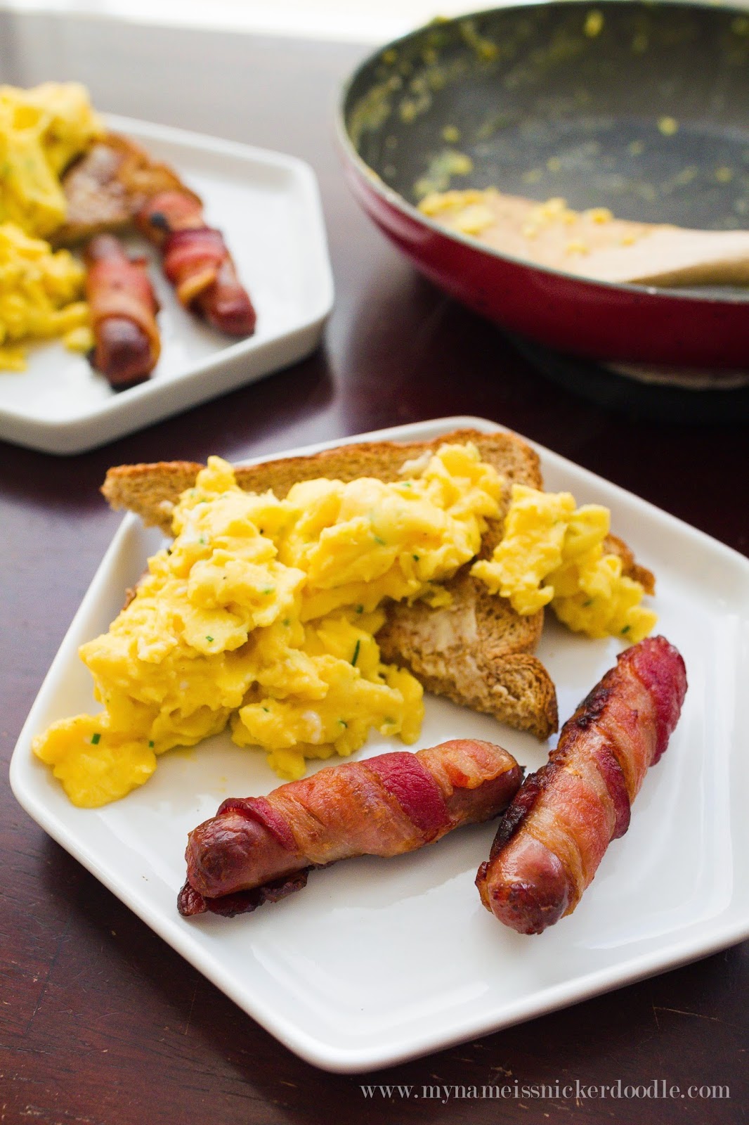 Chive and Bacon Scrambled Eggs