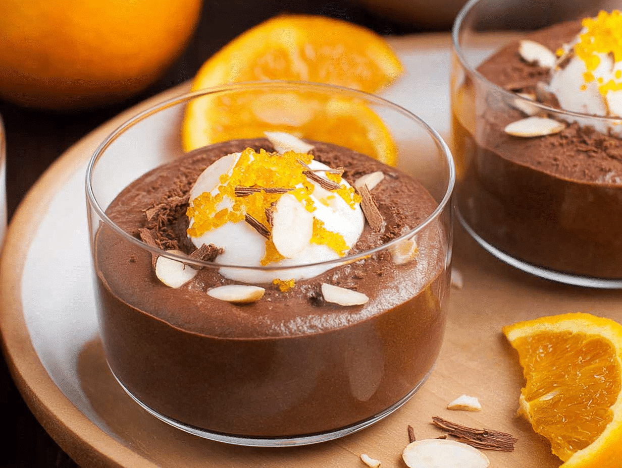 Orange-Infused Dark Chocolate Mousse