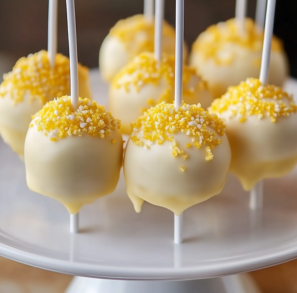 Meringue Skyline Cake Pops