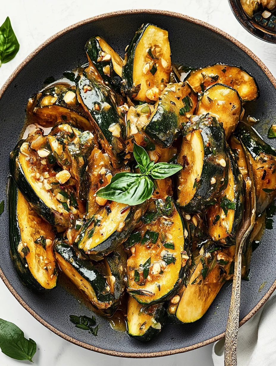 Sautéed Zucchini with Garlic and Herb-Infused Oil