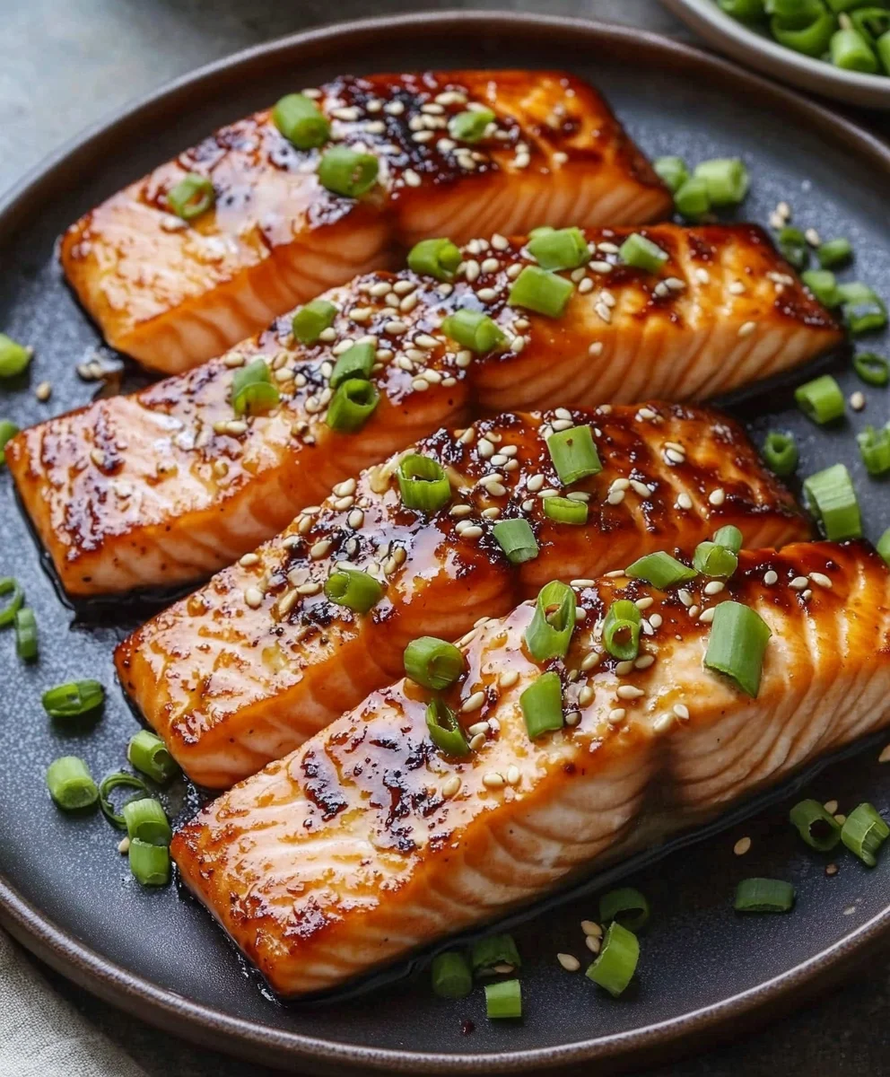 Miso-Glazed Salmon with Sesame-Soy Glaze