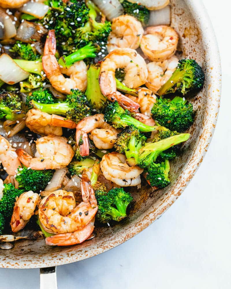 Miso-Glazed Shrimp and Broccoli