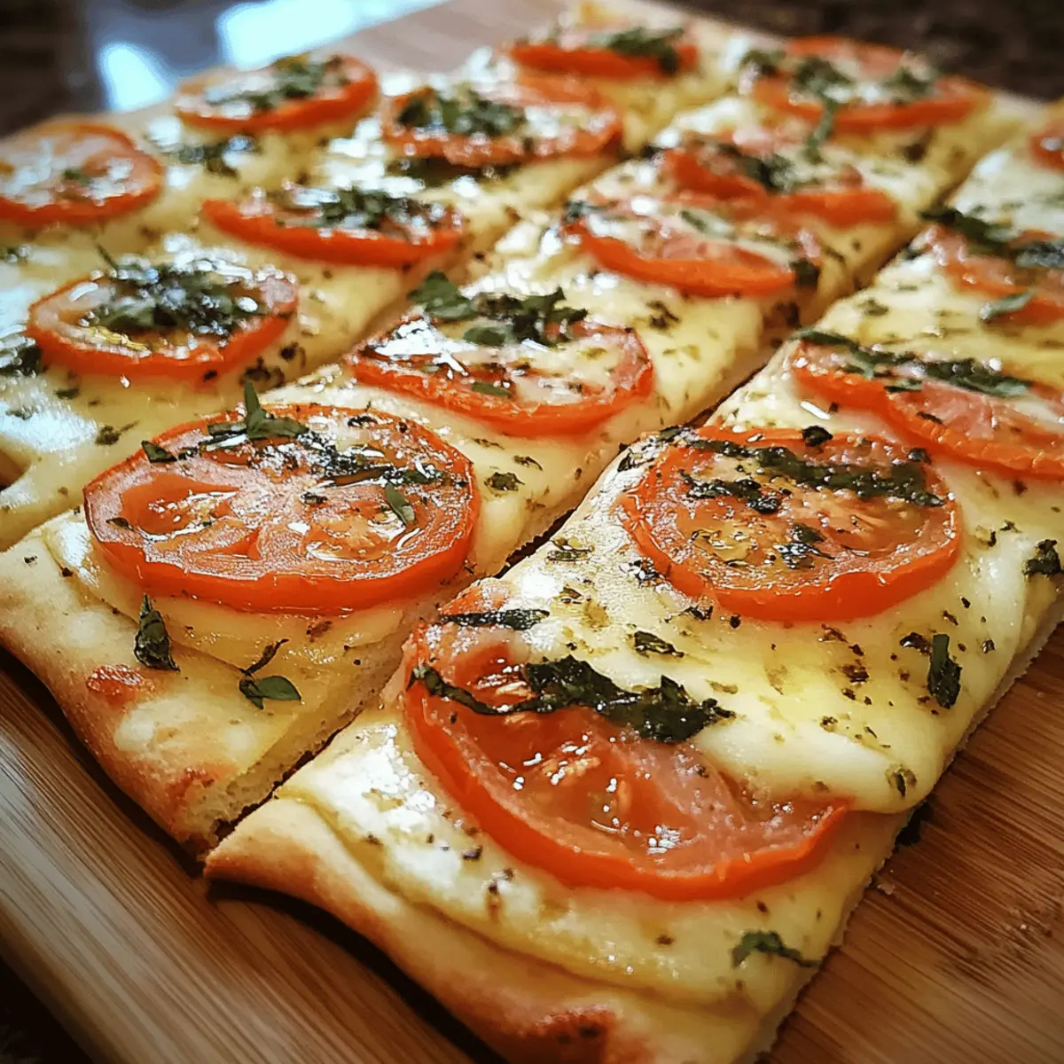 Wood-Fired Tomato Basil Flatbread