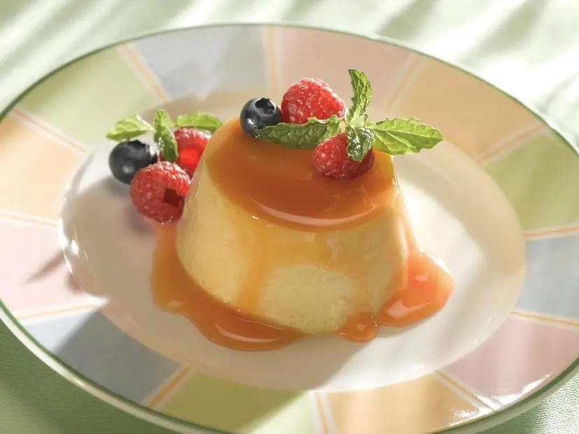 Rum-Infused Flan with Butterscotch Drizzle