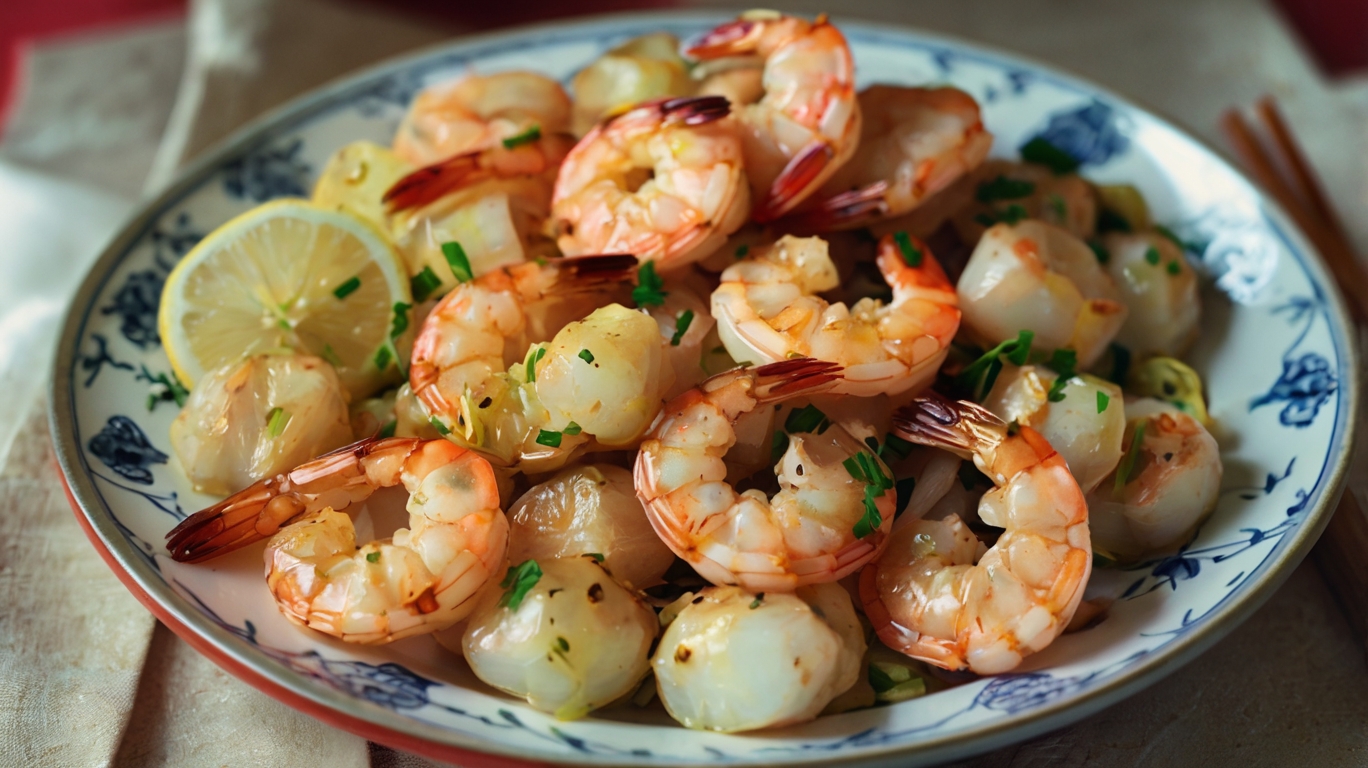 Pan-Fried Shrimp with Garlic