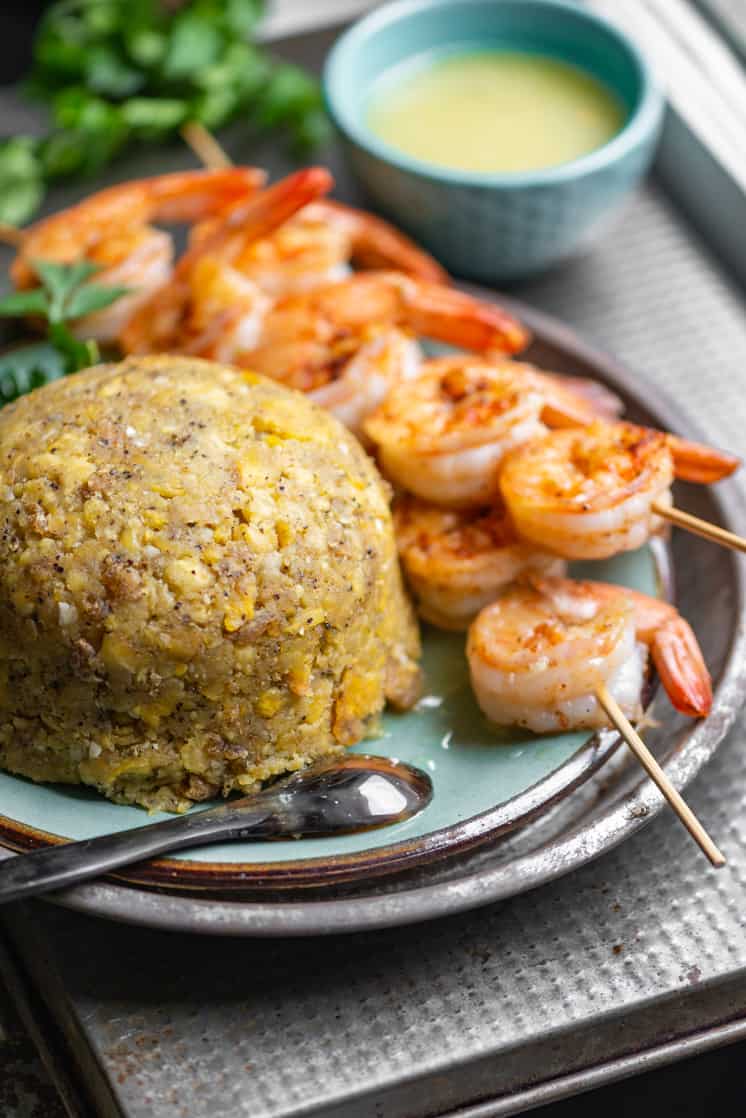 Mushroom and Garlic Plantain Mofongo