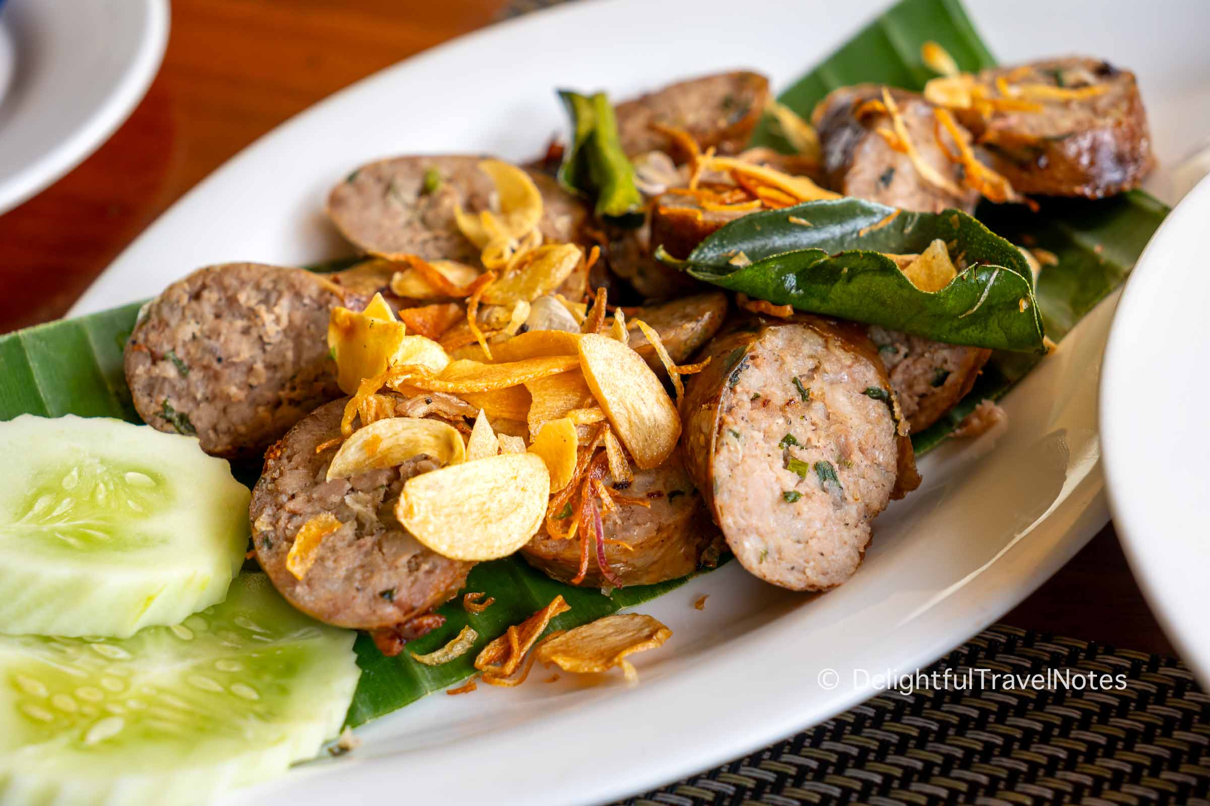 Tamarind-Glazed Sausages with Coconut
