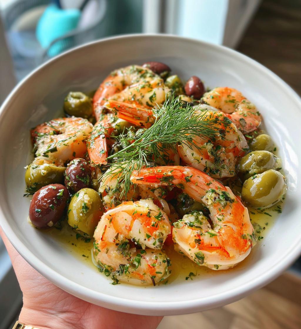 Shrimp and Lemon Broth with Fresh Dill