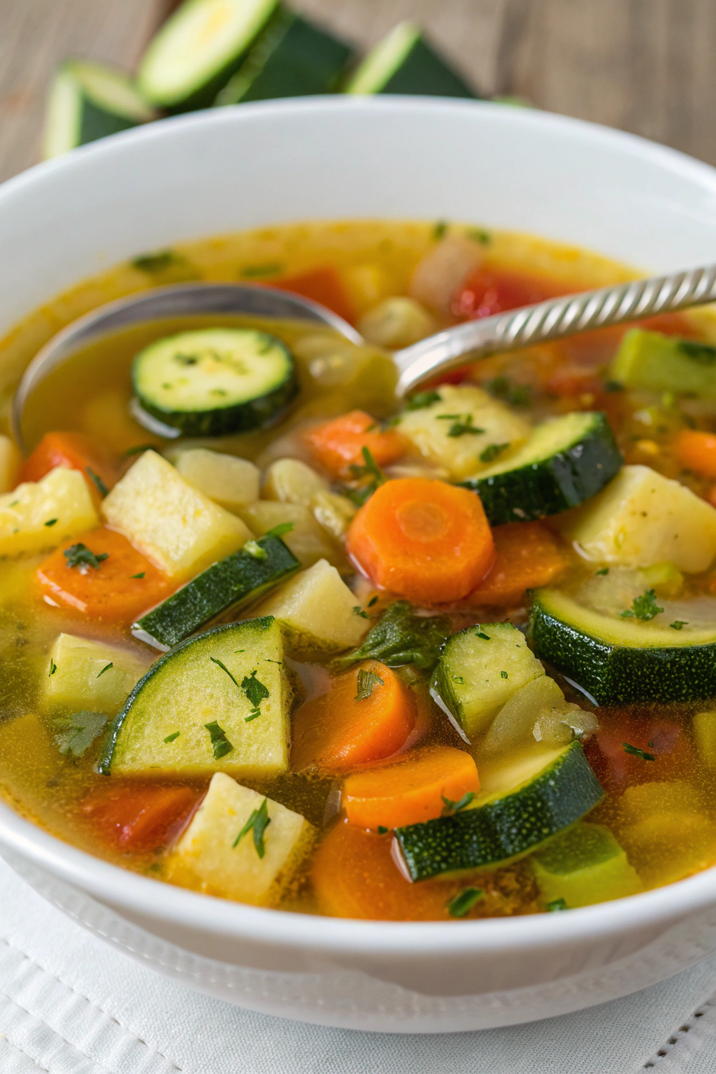 Tomato and Zucchini Vegetable Soup