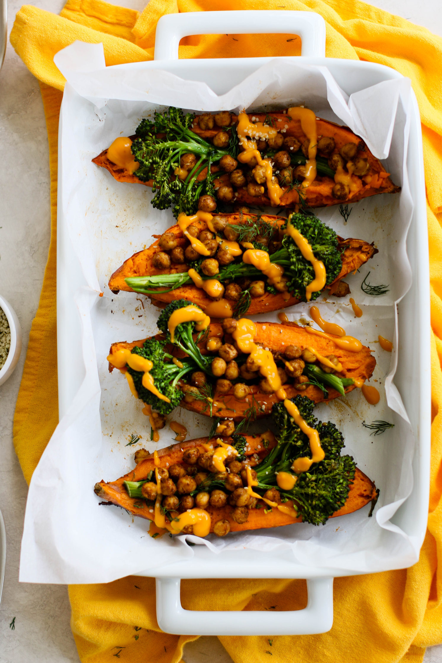 Turmeric-Ginger Roasted Sweet Potatoes