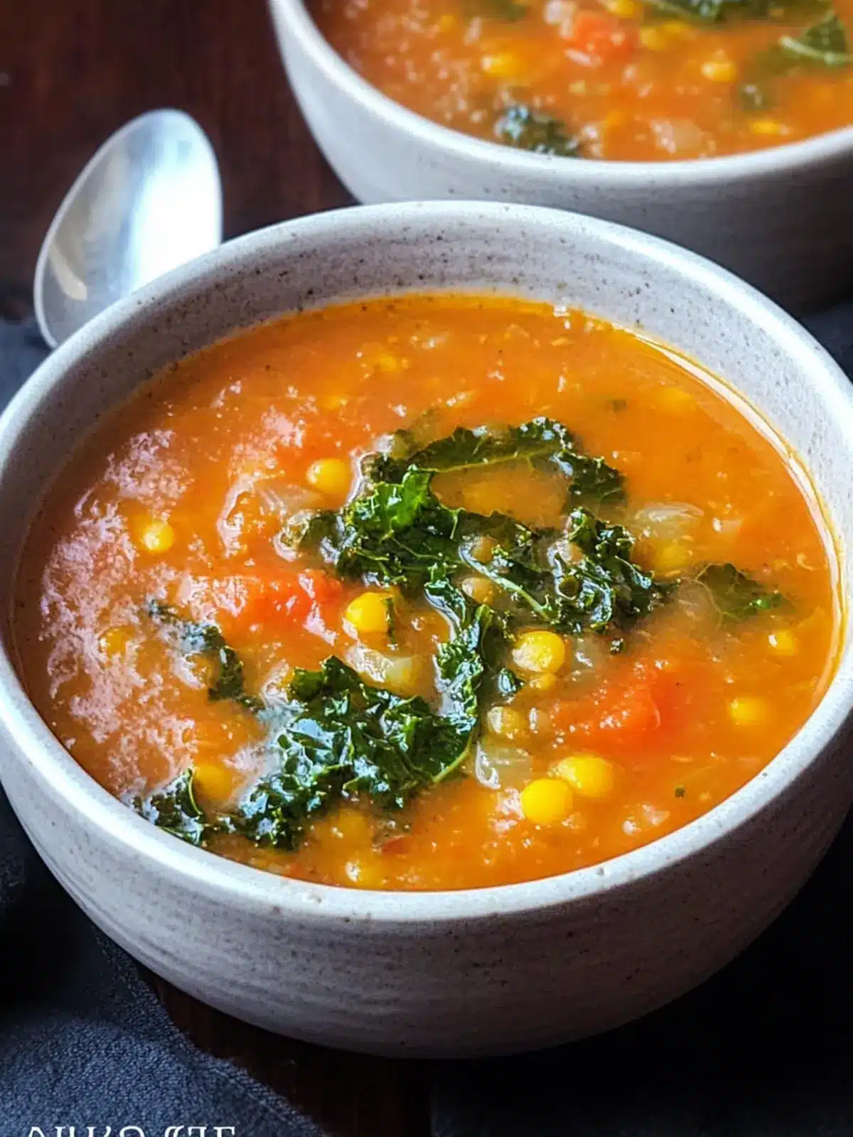 Spiced Lentil and Kale Soup