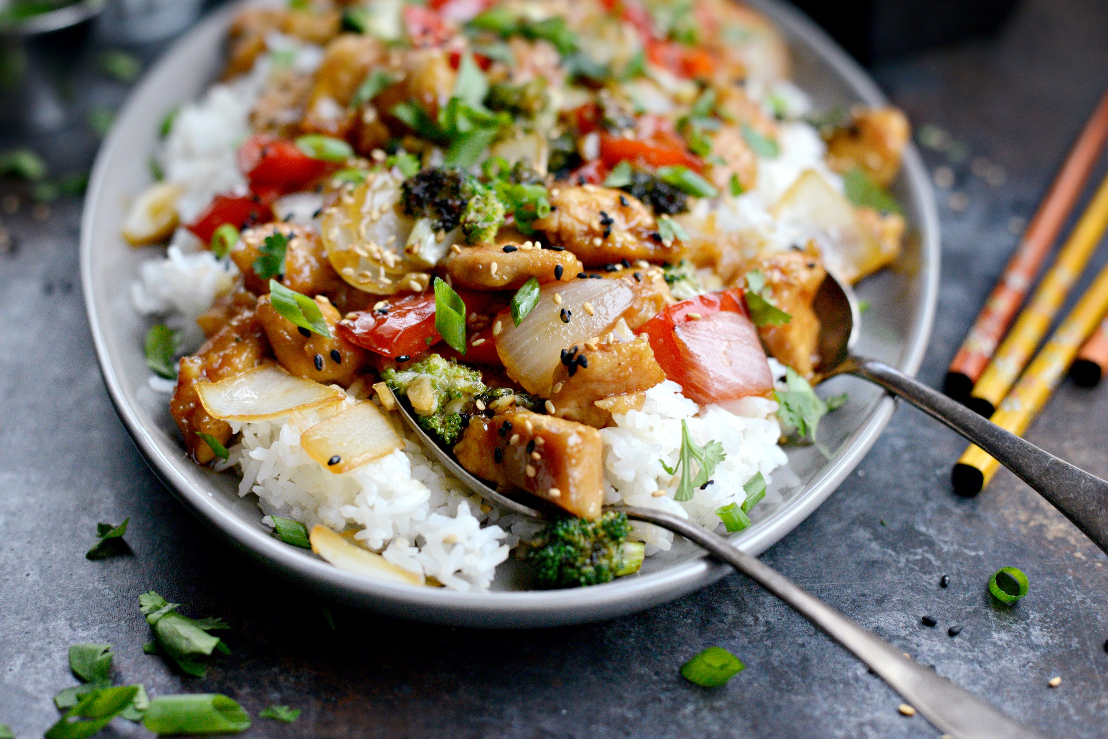 Ginger-Sesame Chicken Stir-Fry with Broccoli