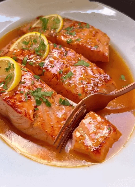 Pan-Seared Salmon with Citrus-Aperol Reduction