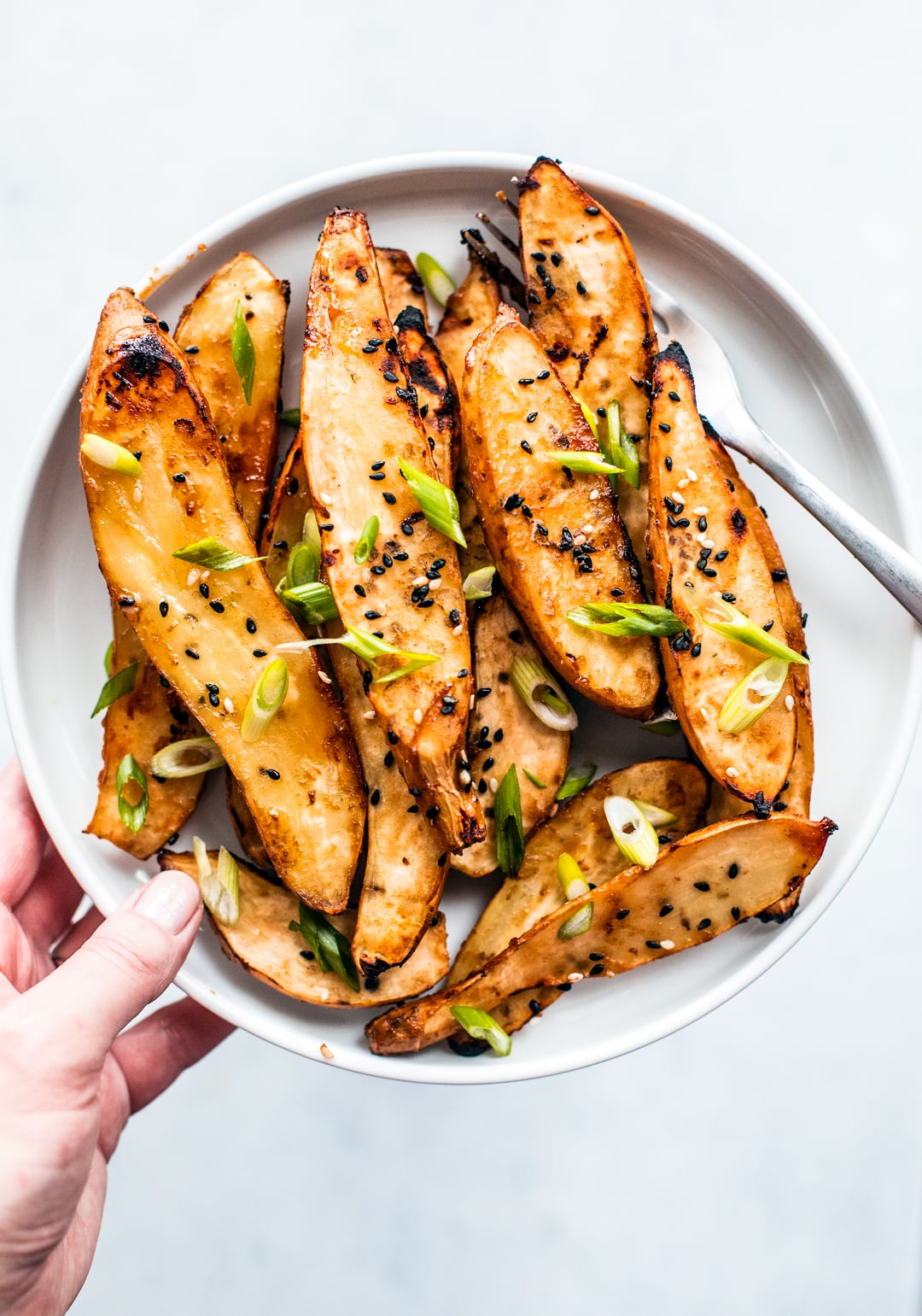 Miso-Roasted Sweet Potatoes with Thyme