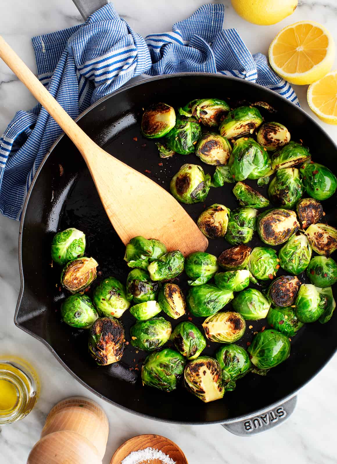 Sautéed Brussels Sprouts with Browned Butter and Sage