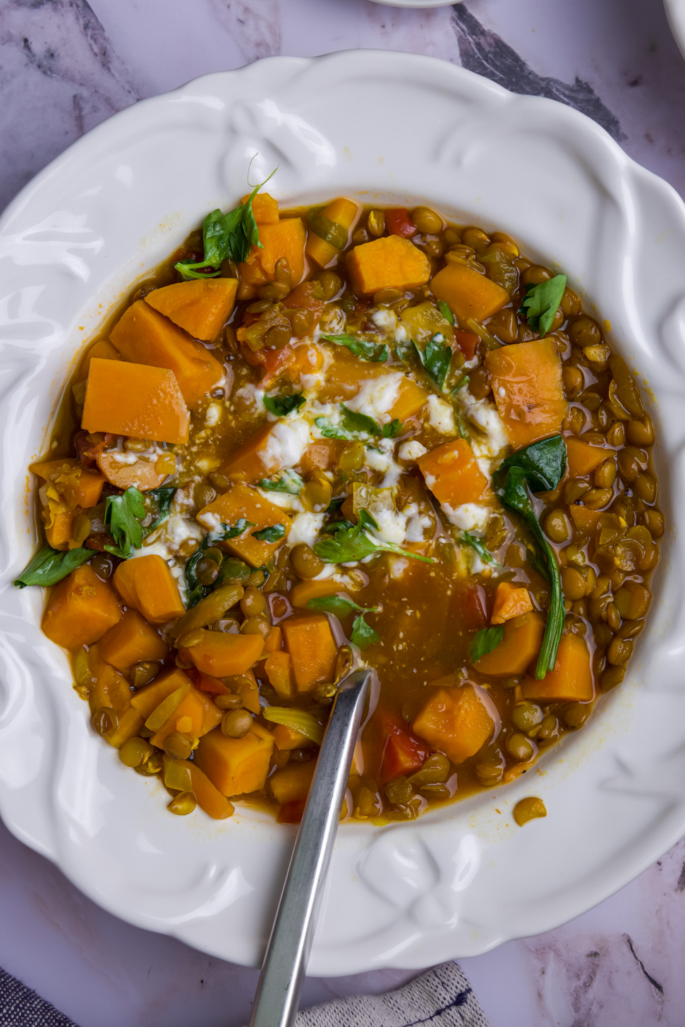 One-Pot Lentil and Sweet Potato Stew