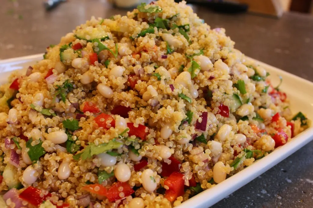 Quinoa and White Bean Salad with Lemon-Dill Dressing