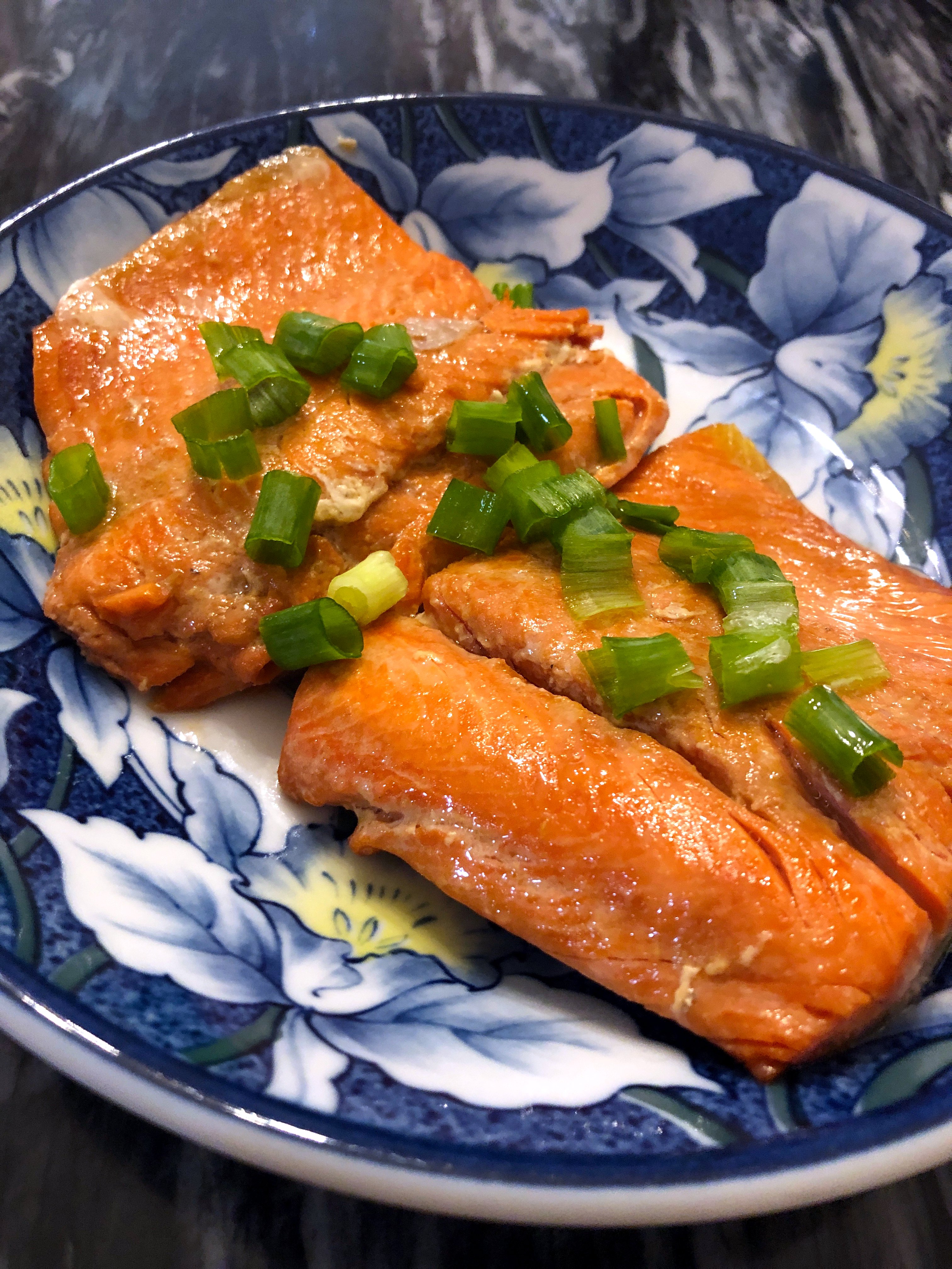 Pan-Seared Miso Salmon with Chili Oil