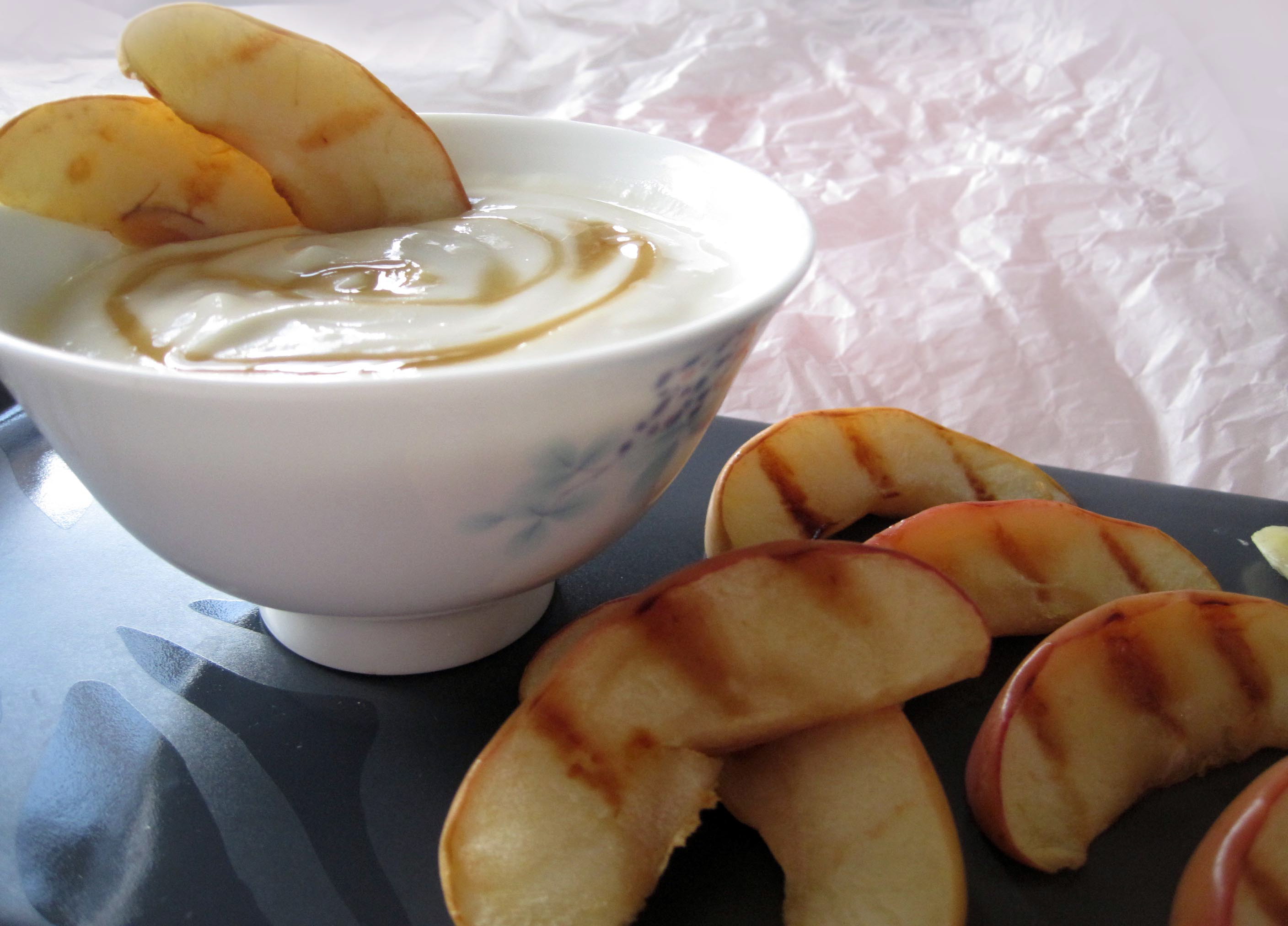 Skewered Fruit with Yogurt and Honey Dip