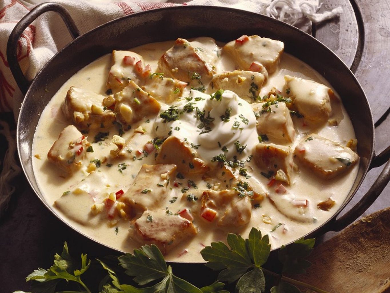 Yakhni-Style Lamb Stew with Yogurt and Almonds