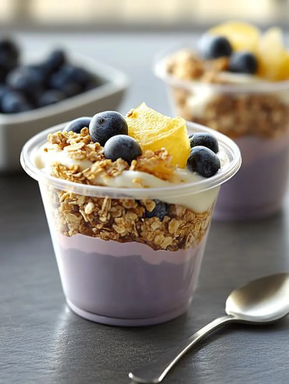 Lemon and Blueberry Parfaits with Honey Yogurt