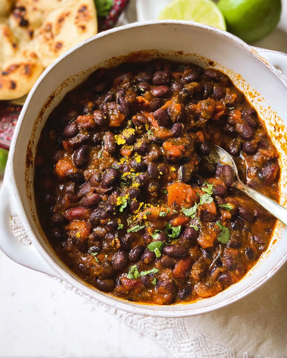 Roasted Cassava and Black Bean Stew with Lime