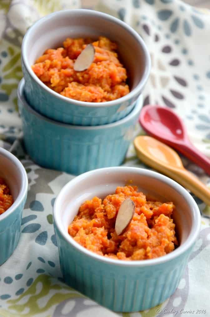 Carrot and Milk Halwa with Toasted Cardamom and Almonds
