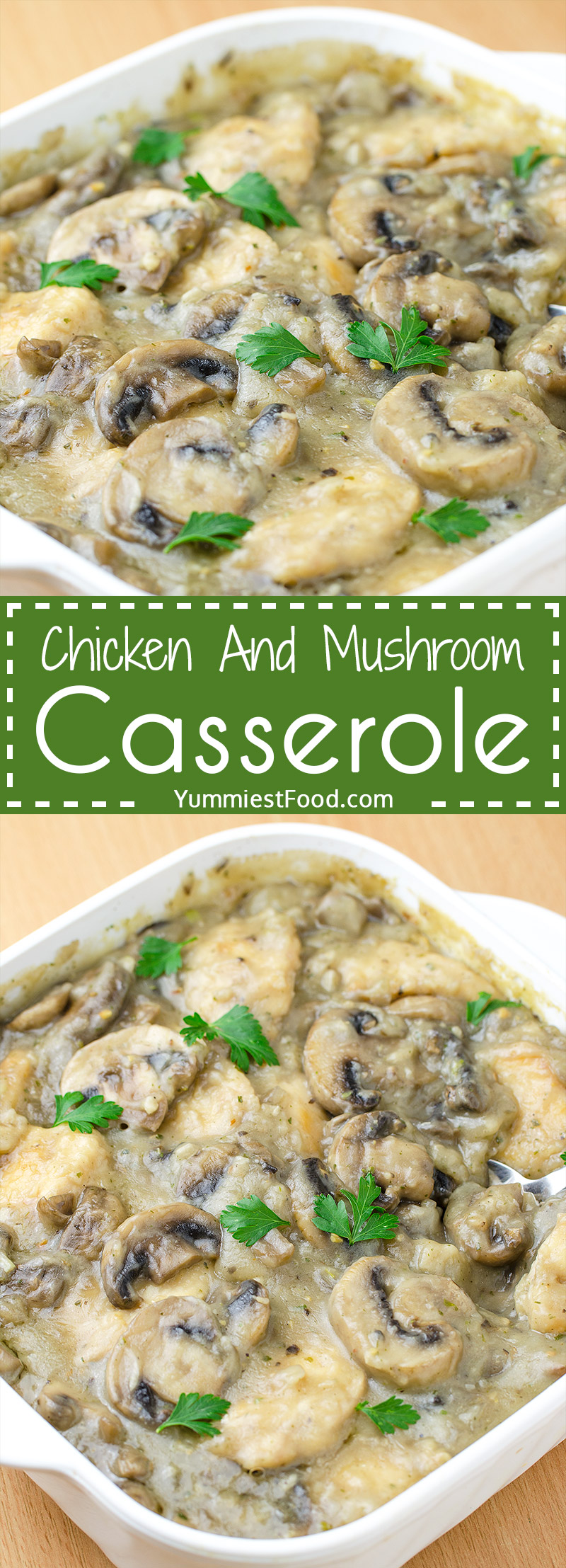 Herb-Roasted Chicken & Mushroom Casserole