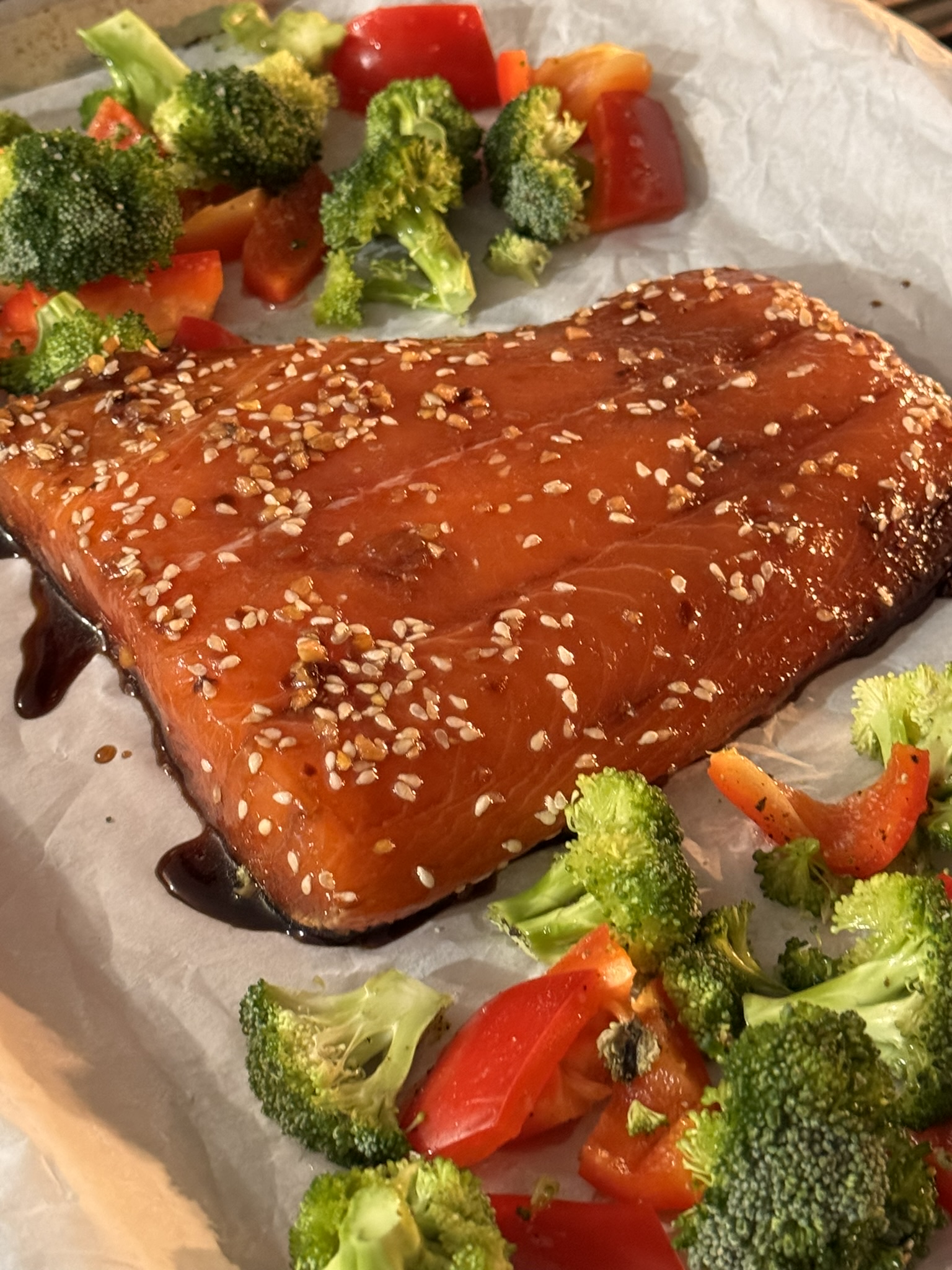Sheet Pan Ginger-Salmon with Turmeric