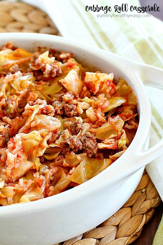 Baked Cabbage Rolls with Ground Beef and Tomato Sauce