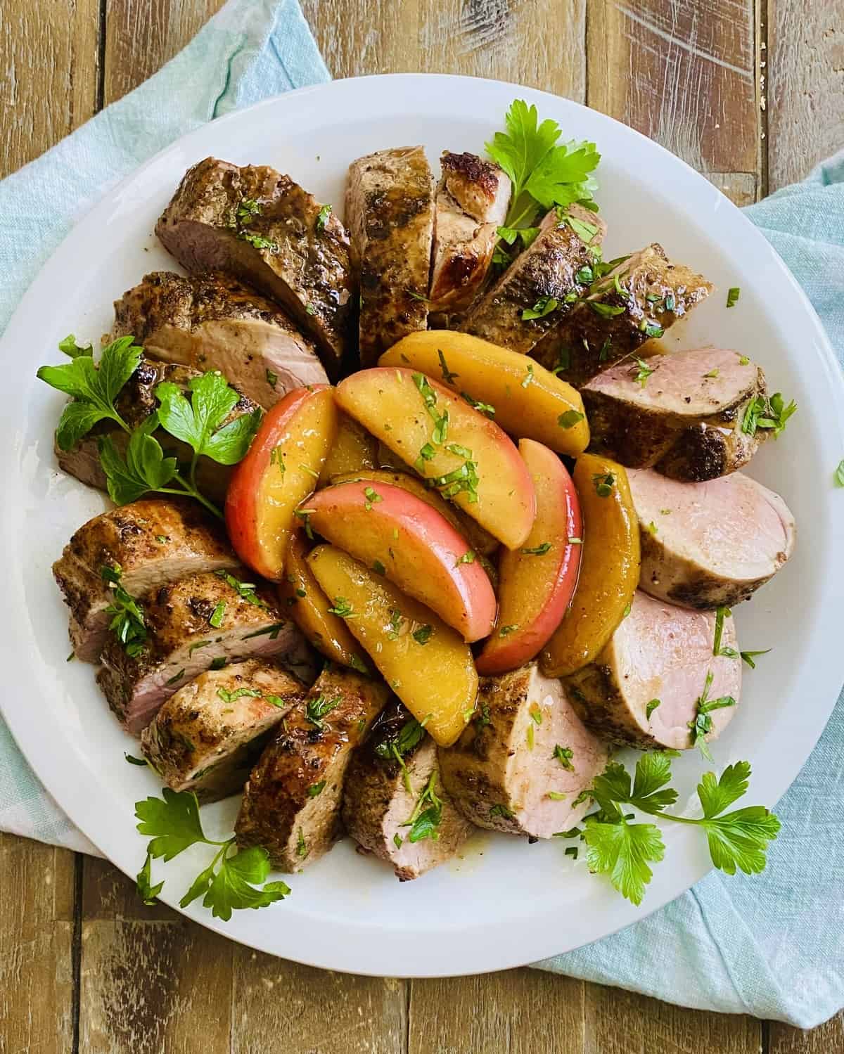 Maple-Glazed Pork Tenderloin with Apple and Sage