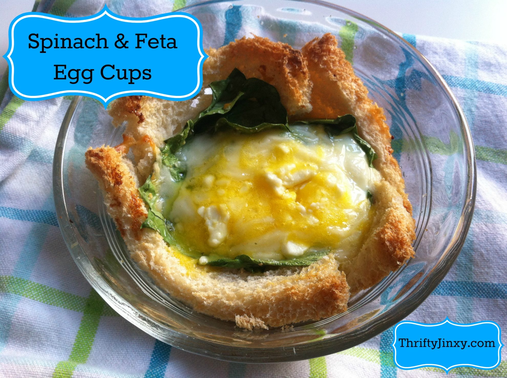 Baked Chive and Feta Egg Cups