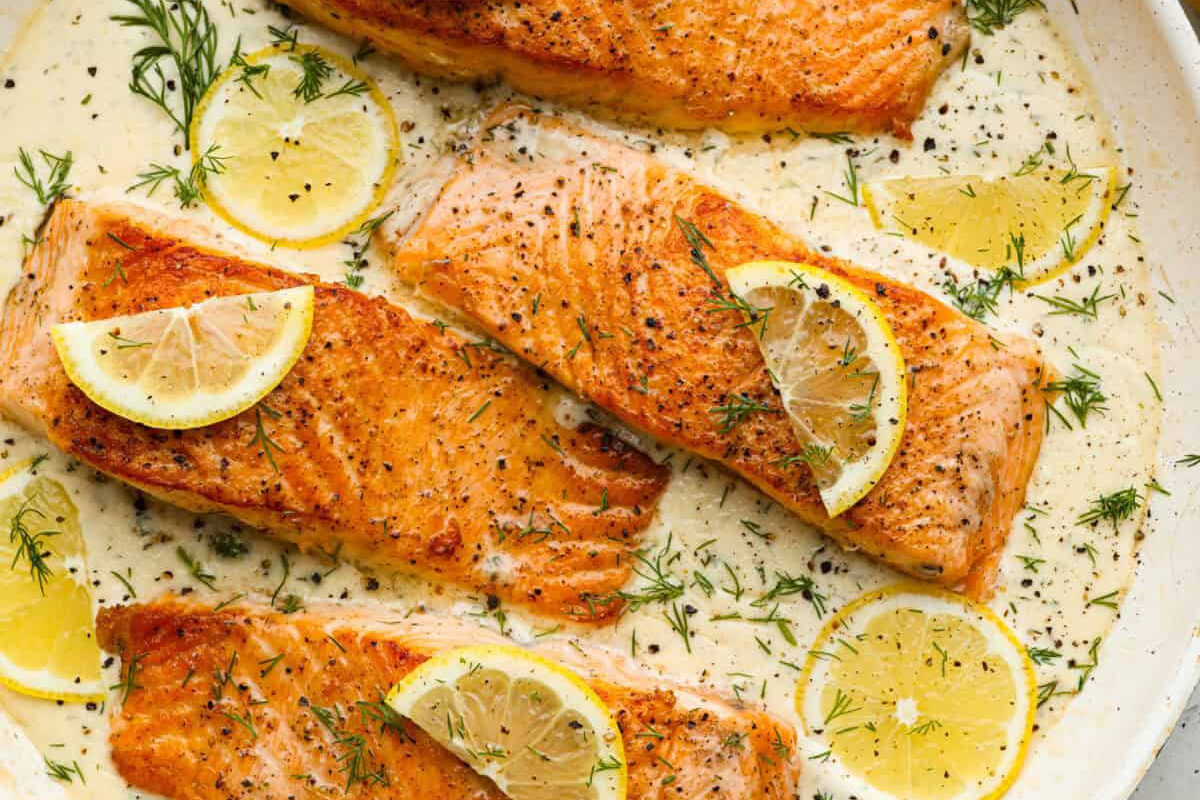 Pan-Seared Mixed Seafood Skillet with Lemon-Dill Butter