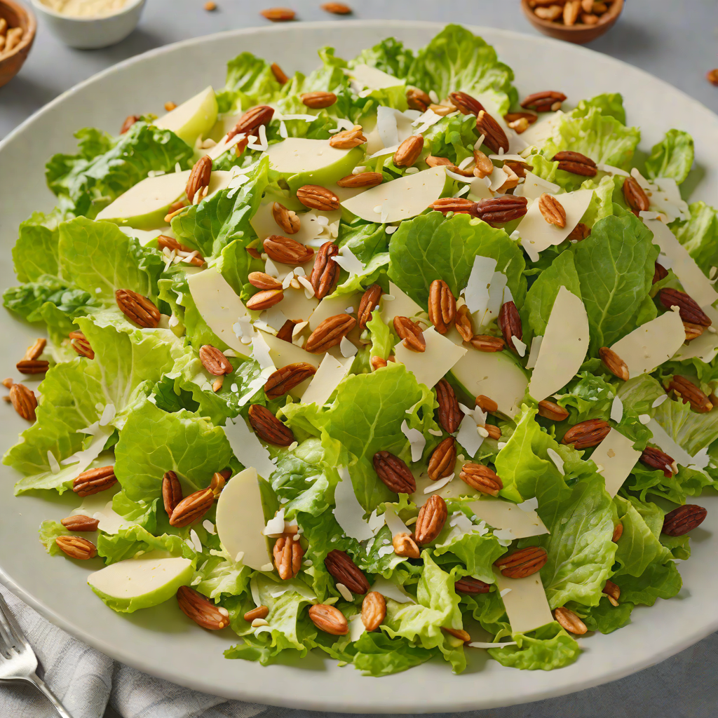 Creamy Keto Caesar Salad with Crispy Almonds