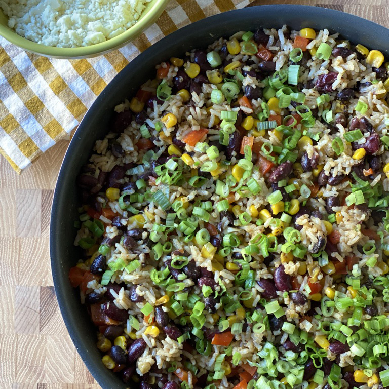 Rice and Bean Skillet with Salsa