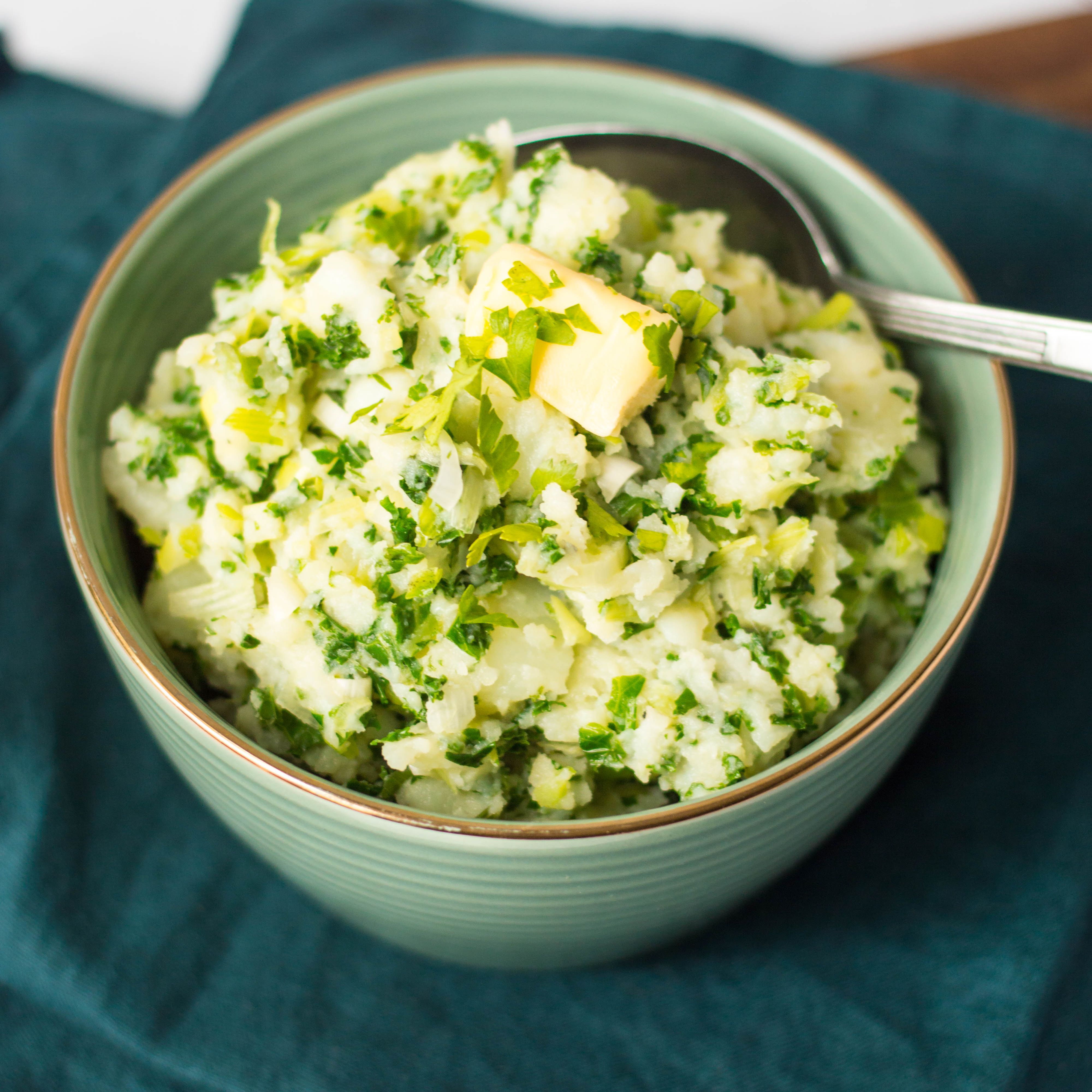 Smoked Salmon and Cabbage Colcannon