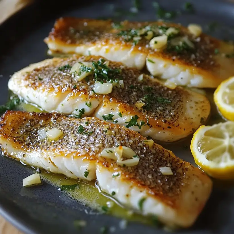 Pan-Seared Sea Bass with Lemon-Dill Sauce