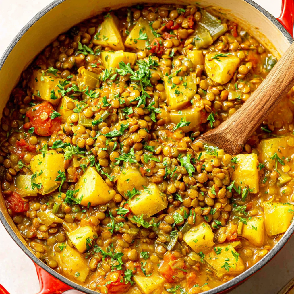 One-Pot Lentil Stew with Smoked Paprika