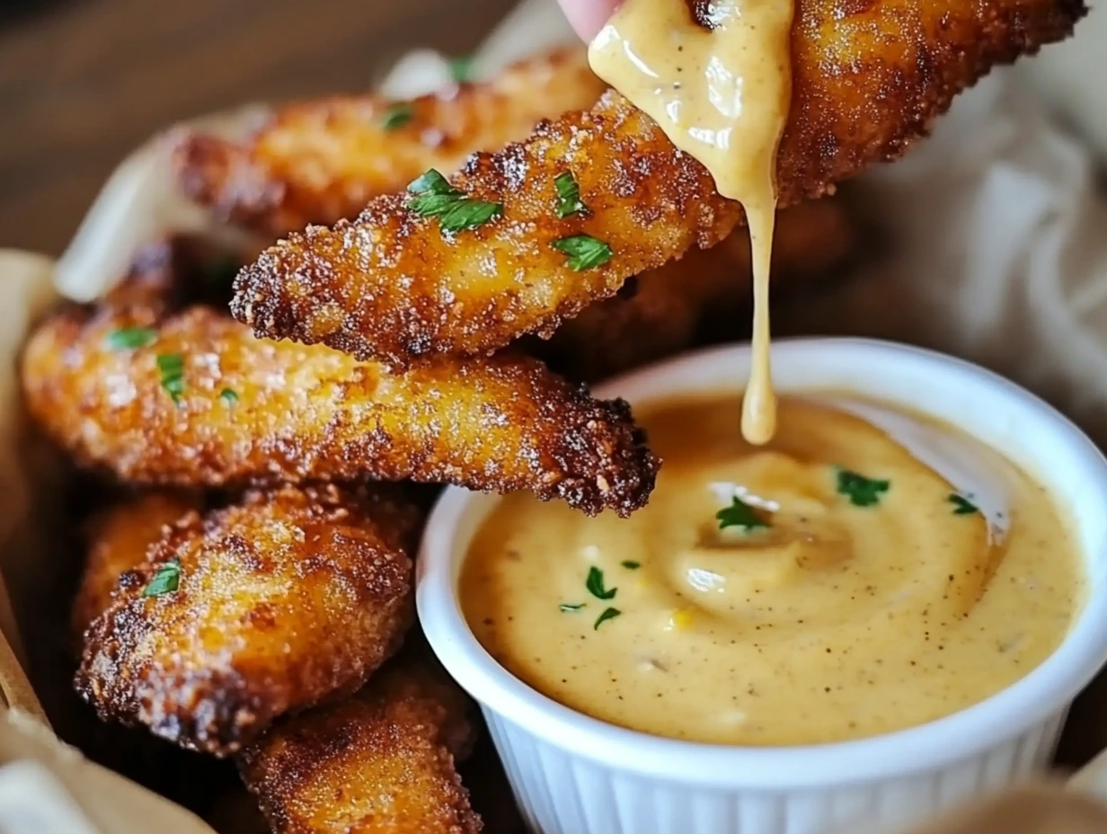 Game Night Chicken Tenders with Honey Mustard Dip