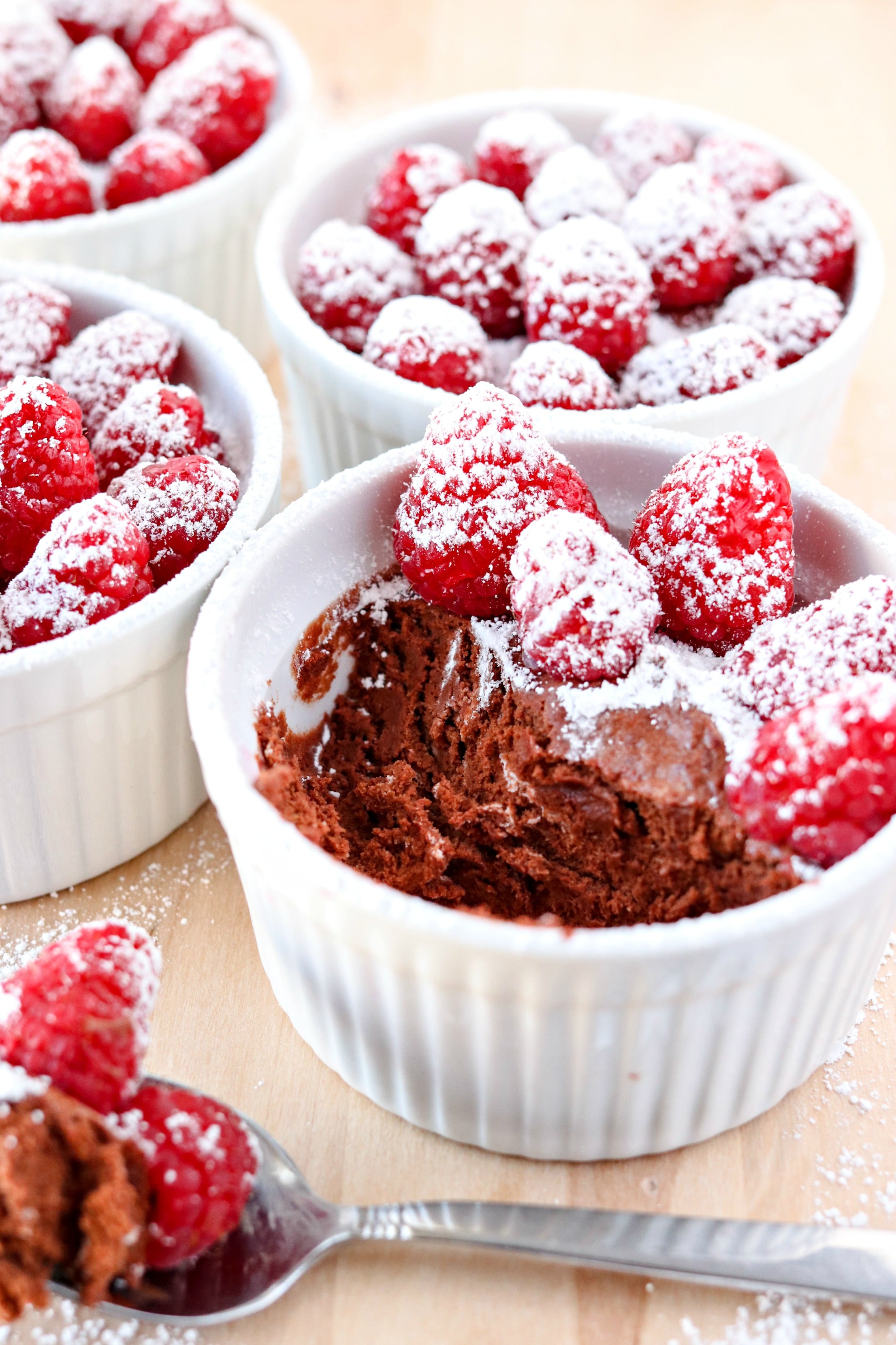 Wikipedia-Style Chocolate Mousse with Raspberry Swirl