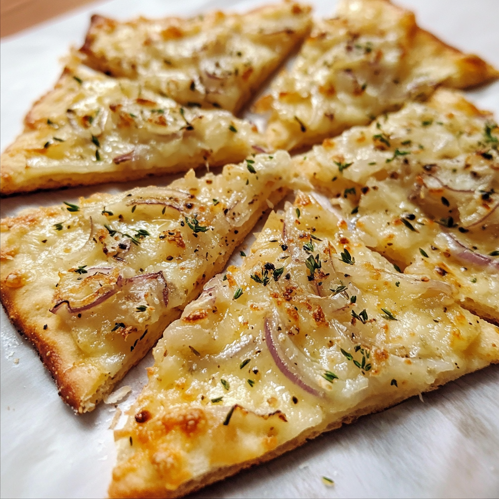 Crisp-Baked Flatbread with Cilantro and Onion