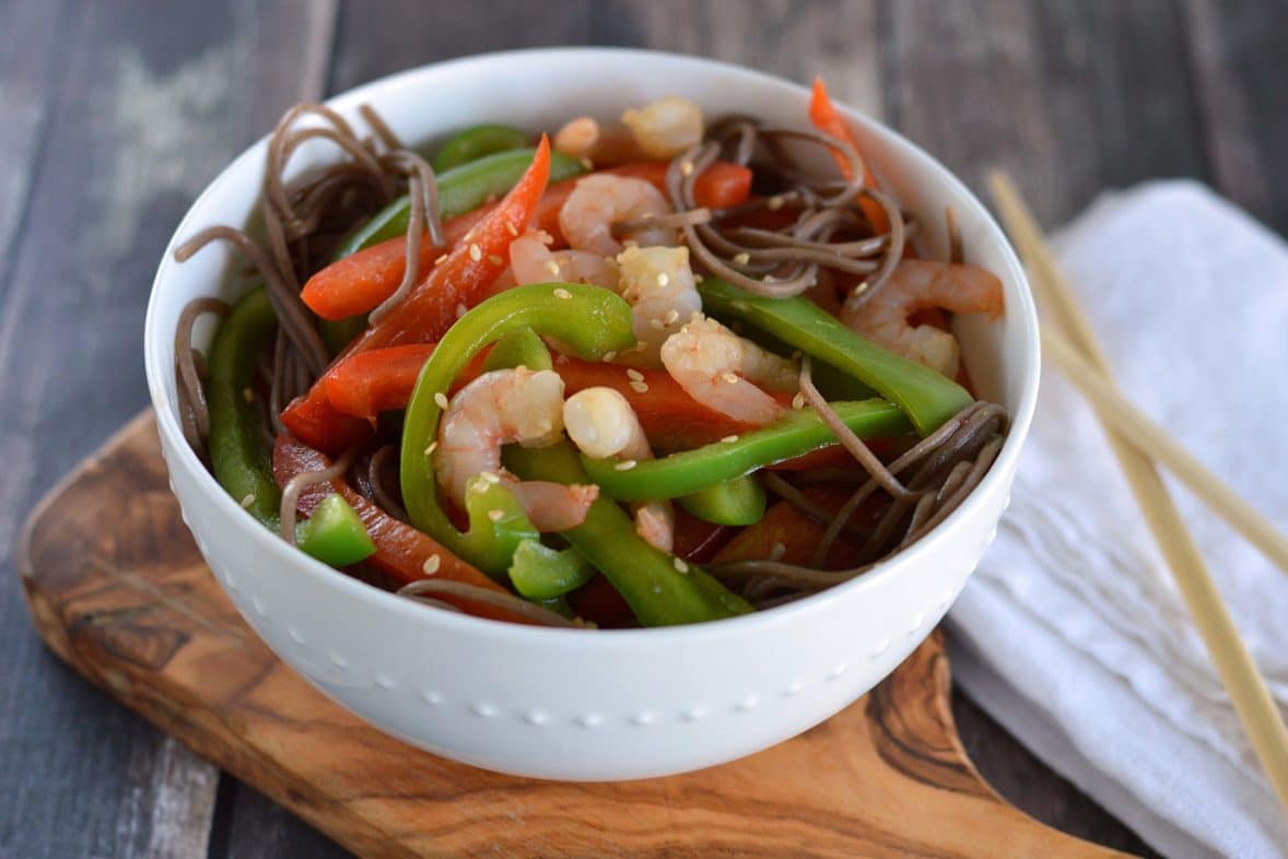 Cold Soba Noodle Salad with Sesame and Ginger