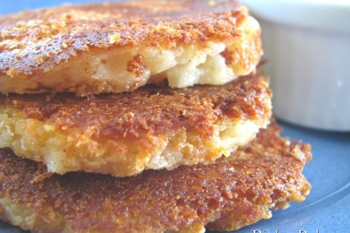 Smoky Potato Cake with Cheddar and Chives
